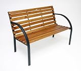 Hergestellt für DEMA Parkbank ''Modern'' 123 cm Holz/Metall