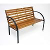 Hergestellt f�r DEMA Parkbank Modern 122cm Holz/Metall