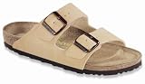 Birkenstock Arizona Birko-Flor, Style-No. 651191, Unisex Clogs, Sand Nubuk, EU 40, normal width