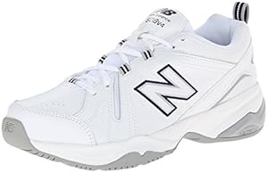 New Balance Women's WX608V4 Training Shoe,White/Navy,7 B US