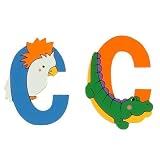 Jungle Alphabet Wooden Letter - C