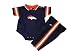 Denver Broncos NFL Navy Baby / Infant 2 Piece Dazzle Onesie Jersey and Pants Set