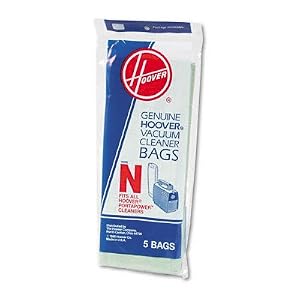~:~ HOOVER COMPANY ~:~ Disposable Bags for Commercial Portapower Vacuum Cleaner, 5 Pack