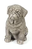 Pack of 2 Garden Getaway Pug Decorative Dog Statues 13