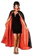 Halloween Kost�m Cape Umhang schwarz rot Stehkragen