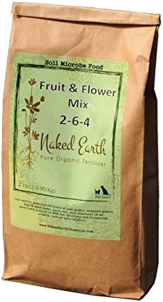 Naked Earth Organics Fruit and Flower Mix 2-6-4 Pure Organic Fertilizer, 15-Pound