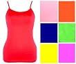 Nylon/Spandex Camisole Cami with Built in Shelf Bra and Adjustable straps in 9 colors (Click for colors)