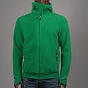 BENCH Core Hooded Fleece Sweatjacke green