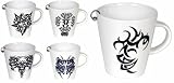 Eigenschaften P:OS / Tasse Porzellan mit echtem Piercing Tribal