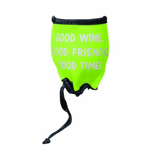 Woozie - 'Good Wine, Good Friends, Good Time' - Wine Glass Sleeve