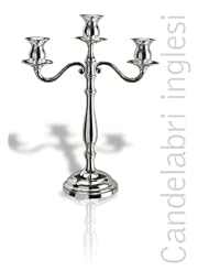 Weighted Sterling Silver Italian Hand Designed Naples Candelabra with Gift Box... by 