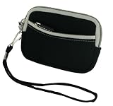 rooCASE Neoprene Sleeve (Black) Carrying Case for Nikon Coolpix AW100 Digital Camera