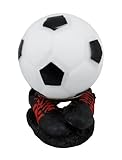 IMAGE OF Frosted Glass Soccer Ball Table Lamp Accent 7 Inches Tall