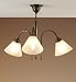(02437439) Antique Brass 3-Arm Ceiling Light in Household & Kitchen