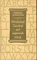 Schreibschrift, Zierschrift und angewandte Schrift