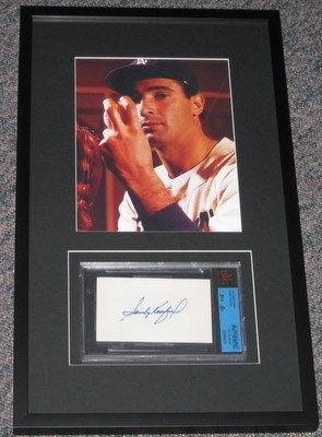Sandy Koufax Dodgers Signed Framed 16x22 Photo Display JSA & BGS - Framed MLB Photos, Plaques, and Collages