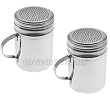 New Commercial Stainless Steel Salt / Pepper / Spice / Sugar Shaker, Shakers, Dredge, Dredges, Set of 2