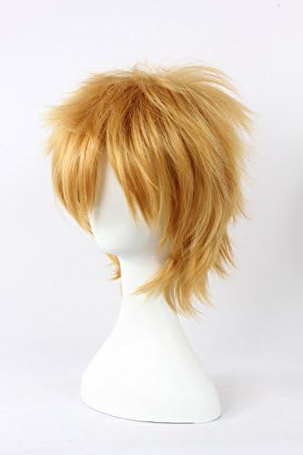 AWEN Anime Vocaloid Kagamine Magnet Cosplay Wig Axis Powers Hetalia APH Arthur Kirkland Yellow Short Straight Hair