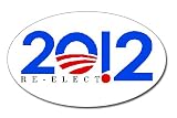 Re Elect Obama 2012 Presidential Election Car Decal / Sticker