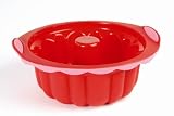 SiliconeZone New Wave Bund form Pan-10cup, Red / Pink
