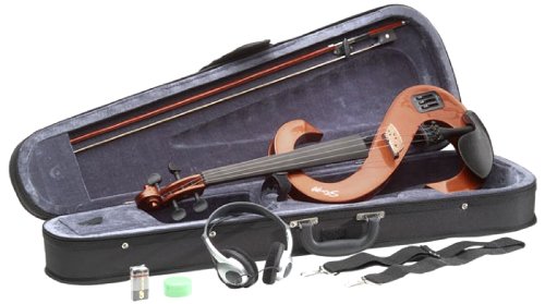 Stagg EVN 4/4 VBR Silent Violin Set with Case - Violinburst On Sale