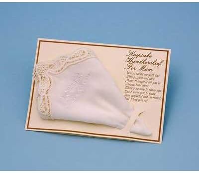 Mother of the Groom Handkerchief - WHITE