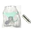 Doc Johnson Designer Harness and 9" Jelly Ballsy Janine Green Adult Sex Toy Kit