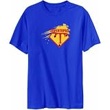 Supertupac Male Names Mens T-Shirt (Admiral Blue, Sizes X-Small - XXX-Large)