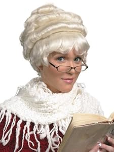 Enigma Wigs Women's Mrs.Santa, White, One Size