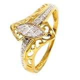 10k Yellow Gold Diamond Promise Ring (.08 cttw), Size 7