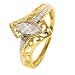 10k Yellow Gold Diamond Promise Ring (.08 cttw), Size 7