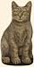 Fiddler's Elbow Gray Tabby Cat Kitten Doorstop
