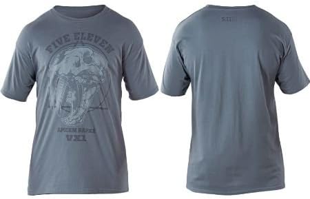 5.11 Logo Tee Short Sleeve Apex Predator Charcoal L 41006DI18L