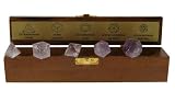 Amethyst Platonic Solid Set - Sacred Geometry Set