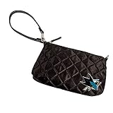 NHL San Jose Sharks Quilted Wristlet, Black