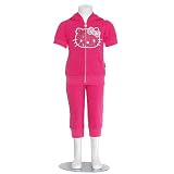 Hello Kitty Girls 2T-4T 2 Piece Capri Set (6X, Fuchsia)