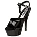 Funtasma by Pleaser Women's Juliet-209 Platform Sandal,Black Patent,8 M