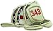 Silver Plated 343 Fire Helmet Pin