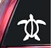 Hawaiian Honu Sea Turtle Vinyl Decal Sticker - White