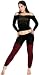 Aerobics & Extreme Sport Workout Outfit by KD dance, Matching Black Stretch Knit V Neck Top & Low Rise Tights with 18 Inch Boucle Merino Wool Leg Warmers in the Color of Your Choice, Made In New York