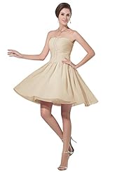 Sleeveless Sweetheart Lace Ruched Chiffon Cocktail Short Evening Dress/Homecoming Dress/Bridesmaid Dress/Prom Dress/Party Dress/Wedding Dress 