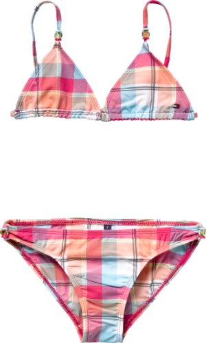 Tommy Hilfiger M&auml;dchen CHECK BIKINI EX57104663, Gr. 8 (FANDANGO PINK MULTI 667) Preisvergleich