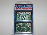 MICHIGAN STATE SPARTANS Team Logo 2 Pack Metal Back Magnet Set