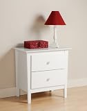 Berkshire 2 Drawer Night Stand - White