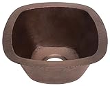 IMAGE OF Belle Foret BFC5KITWC Square Copper Kitchen Sink, Weathered Copper
