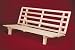 Full Size Bi-Fold Futon Sofa Bed - Frame Only