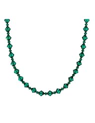 Sterling Silver Swarovski Elements 8mm and 4mm Crystal Choice Bicones Necklace, 20"