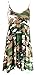 ZJ Clothes Womens Ladies Long Printed Bang Camouflage Rose Skull Leopard Swing Cami Dress