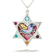 Star of David with Heart and Dove Necklace from the Artazia Collection #685 JN
