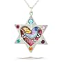 Star of David with Heart and Dove Necklace from the Artazia Collection #685 JN